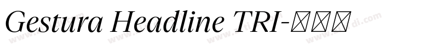Gestura Headline TRI字体转换 Gestura Headline TRI字体转换